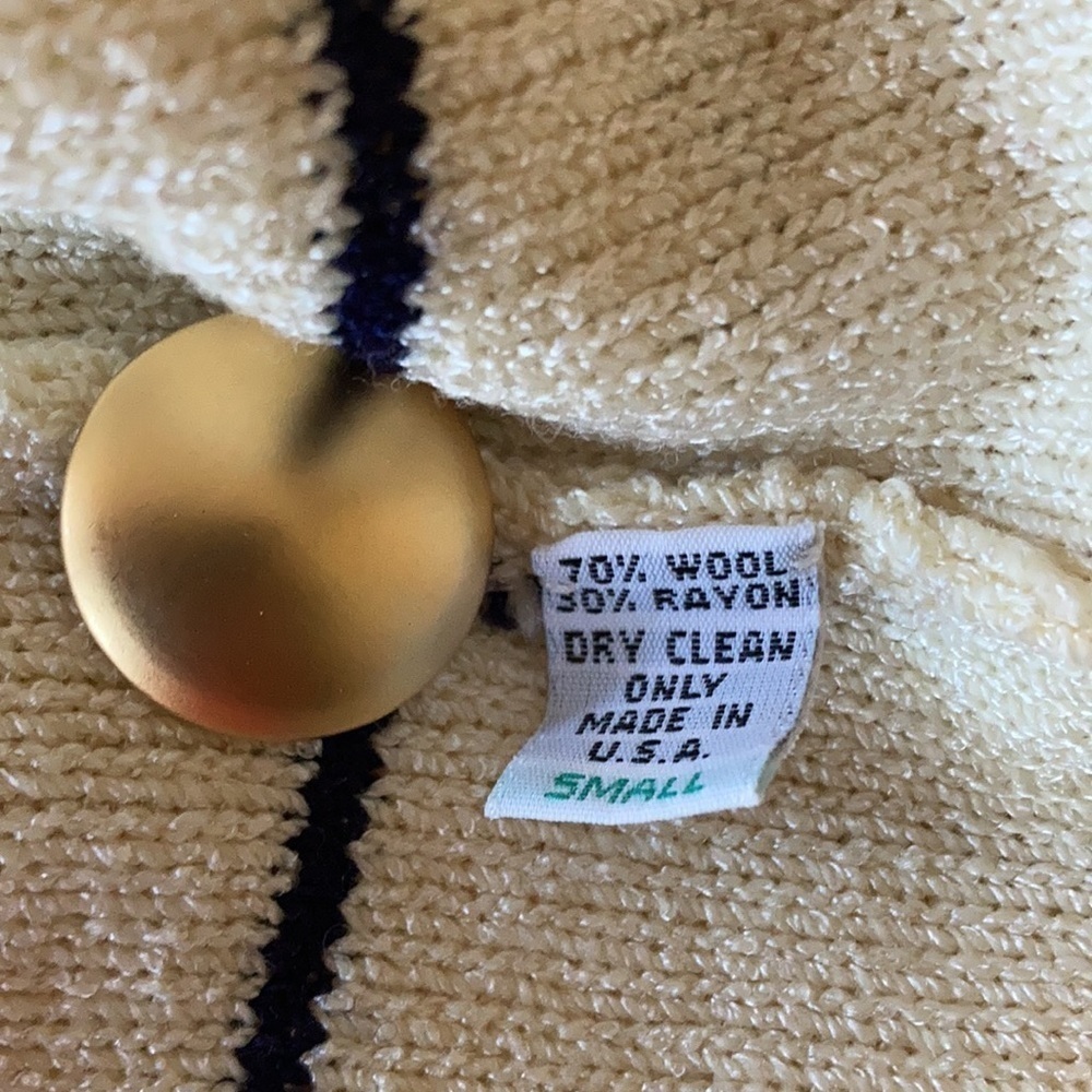 steve Fabricant VTG Santana knit blazer . Small . USA made - Picture 9 of 9
